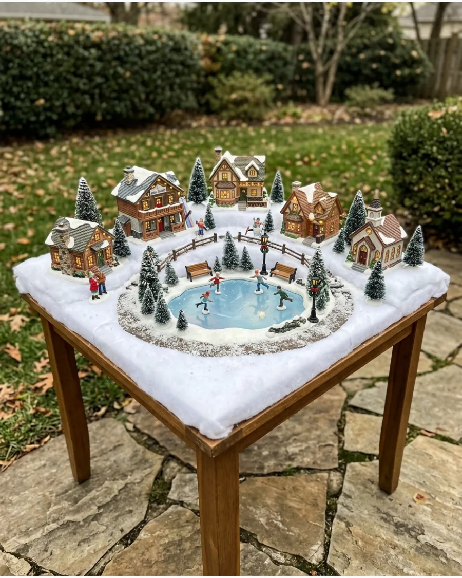 42. Ice-Skating Pond Village