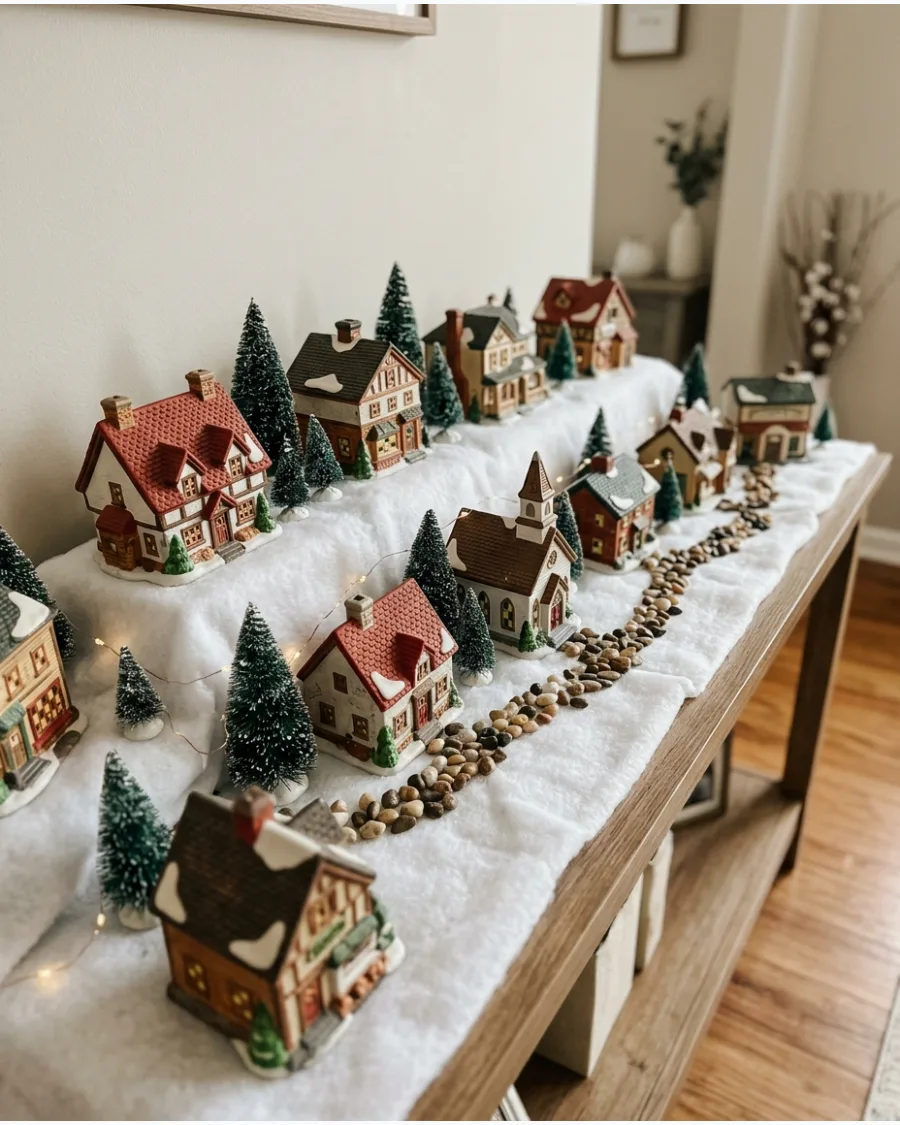 48. Collected Heirloom Christmas Village