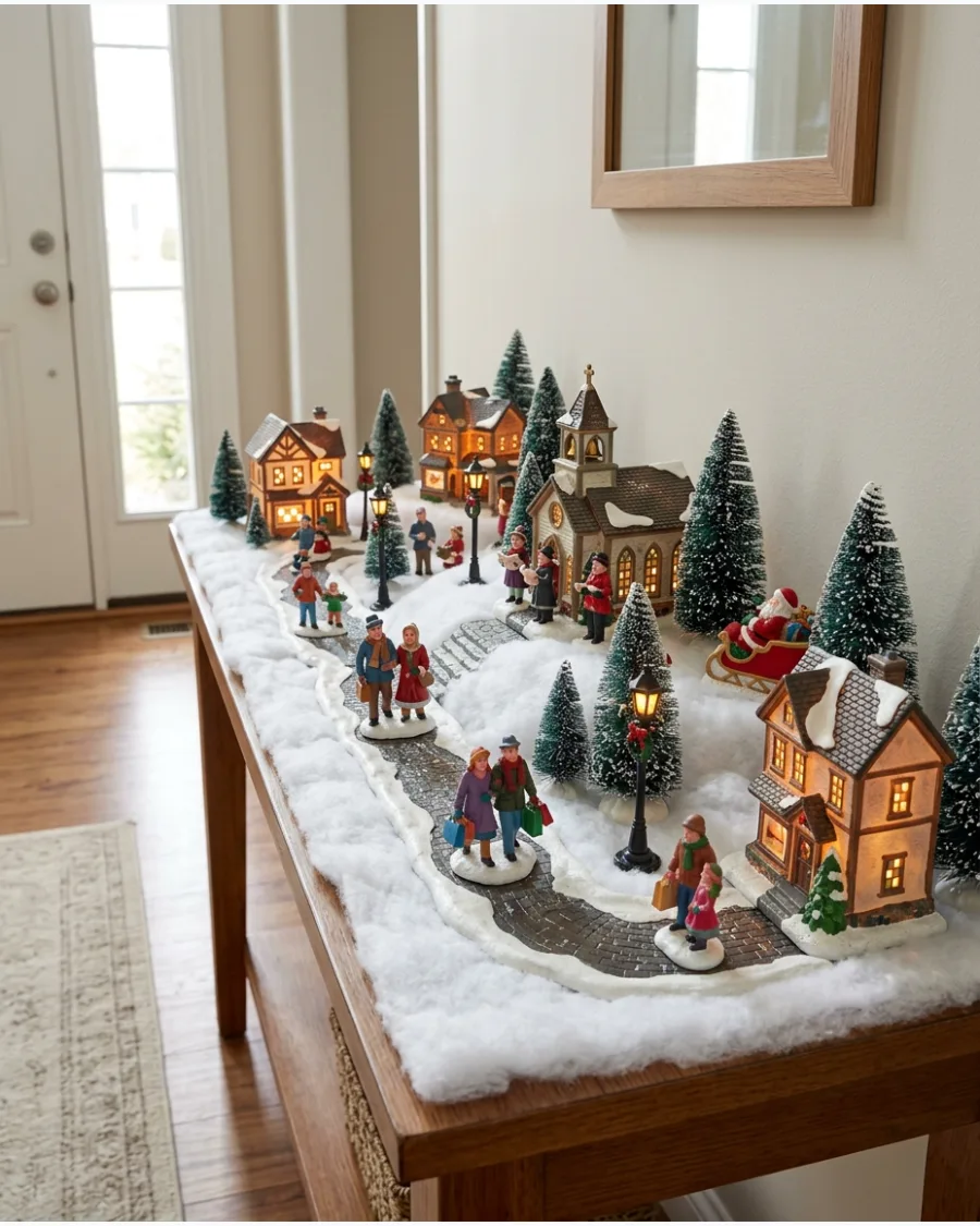 49. Christmas Eve Village Scene