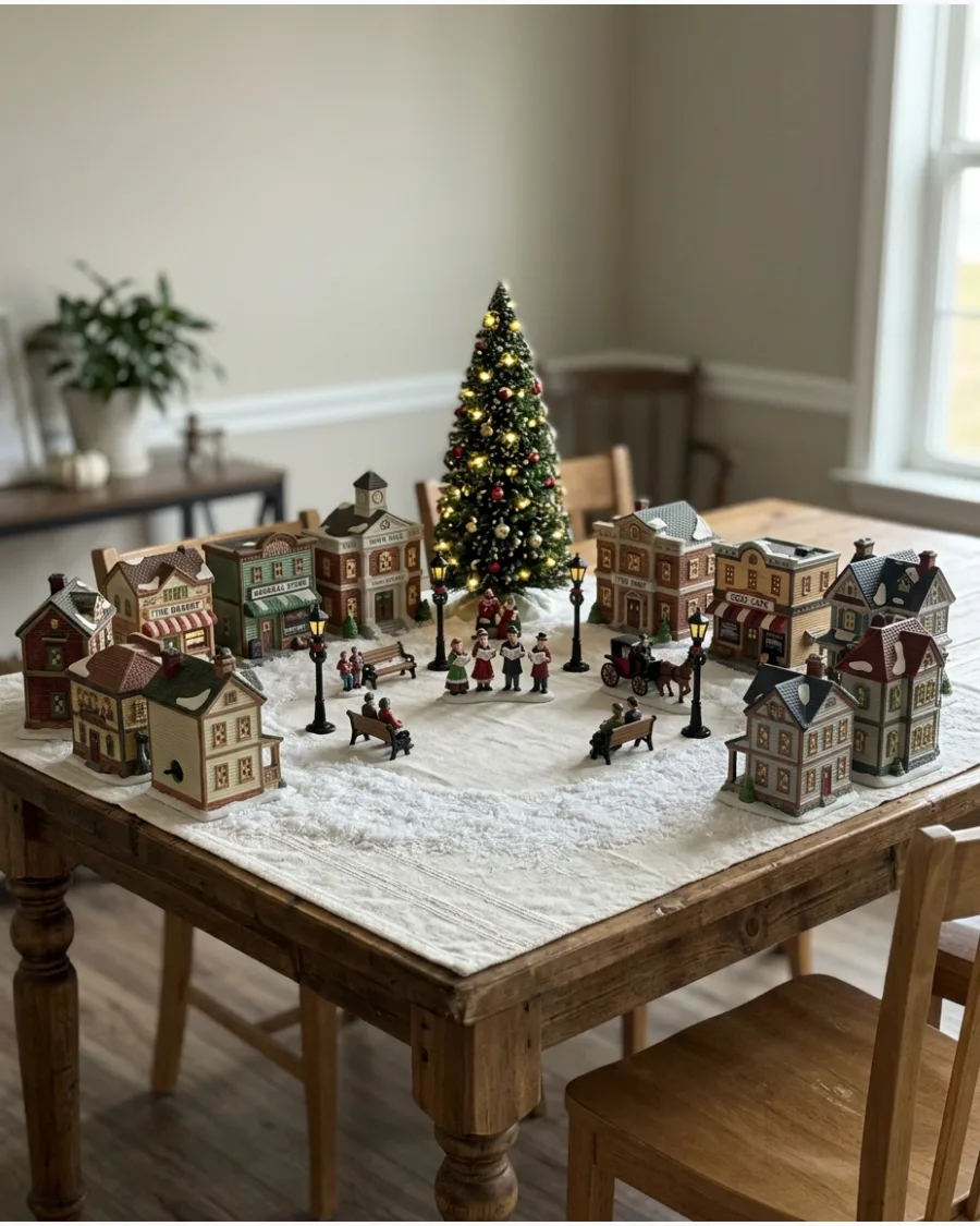6. Cozy Village Town Square