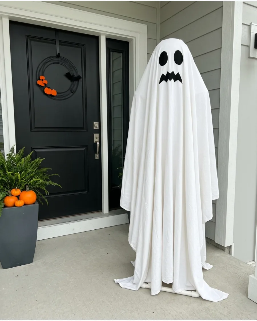 16. PVC Pipe Life-Size Ghost