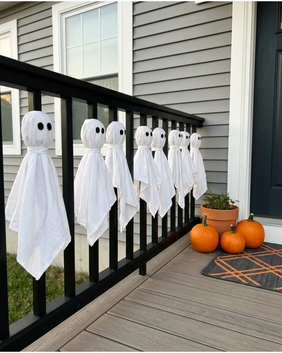 19. Porch Railing Ghosts