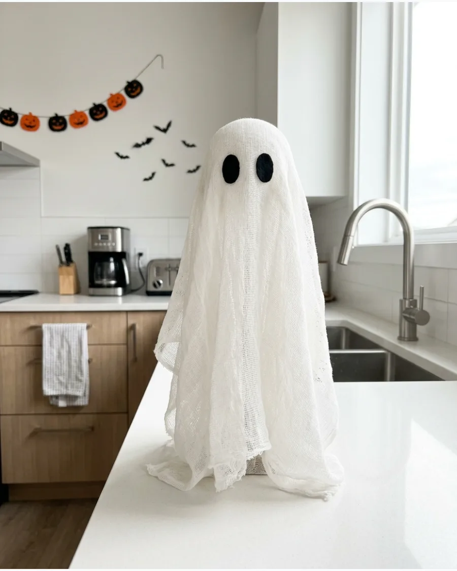 31. Classic Stiffened Cheesecloth Ghost