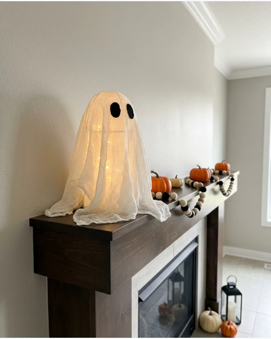 32. Light-Up Cheesecloth Ghost