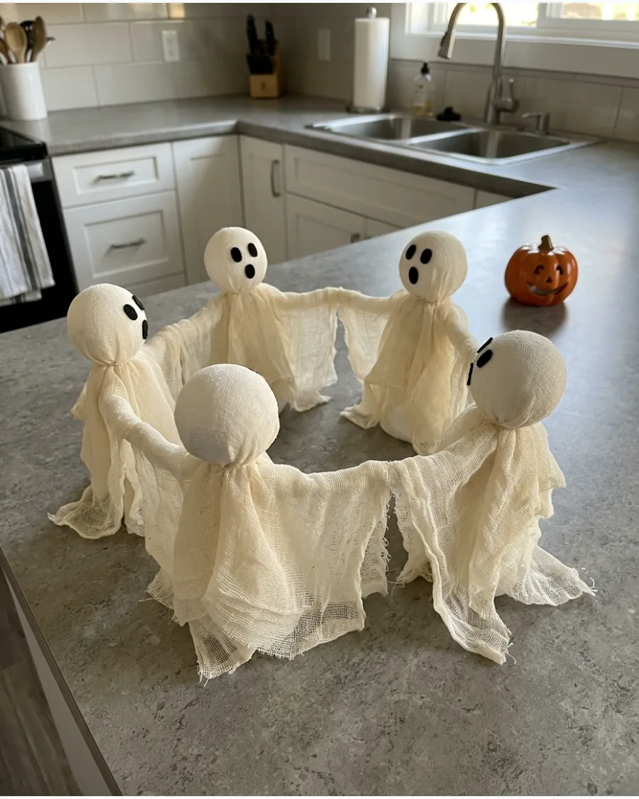 36. Dancing Cheesecloth Ghosts