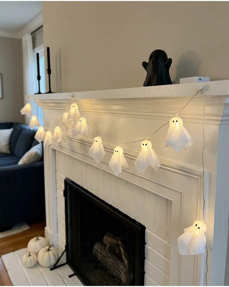 44. Lighted Ghost Garland