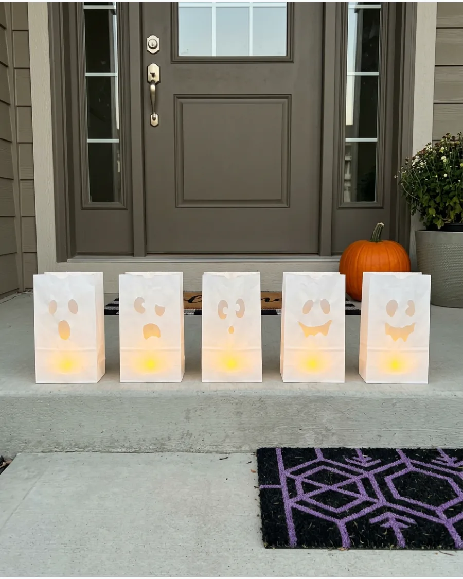 45. Ghost Luminary Bags