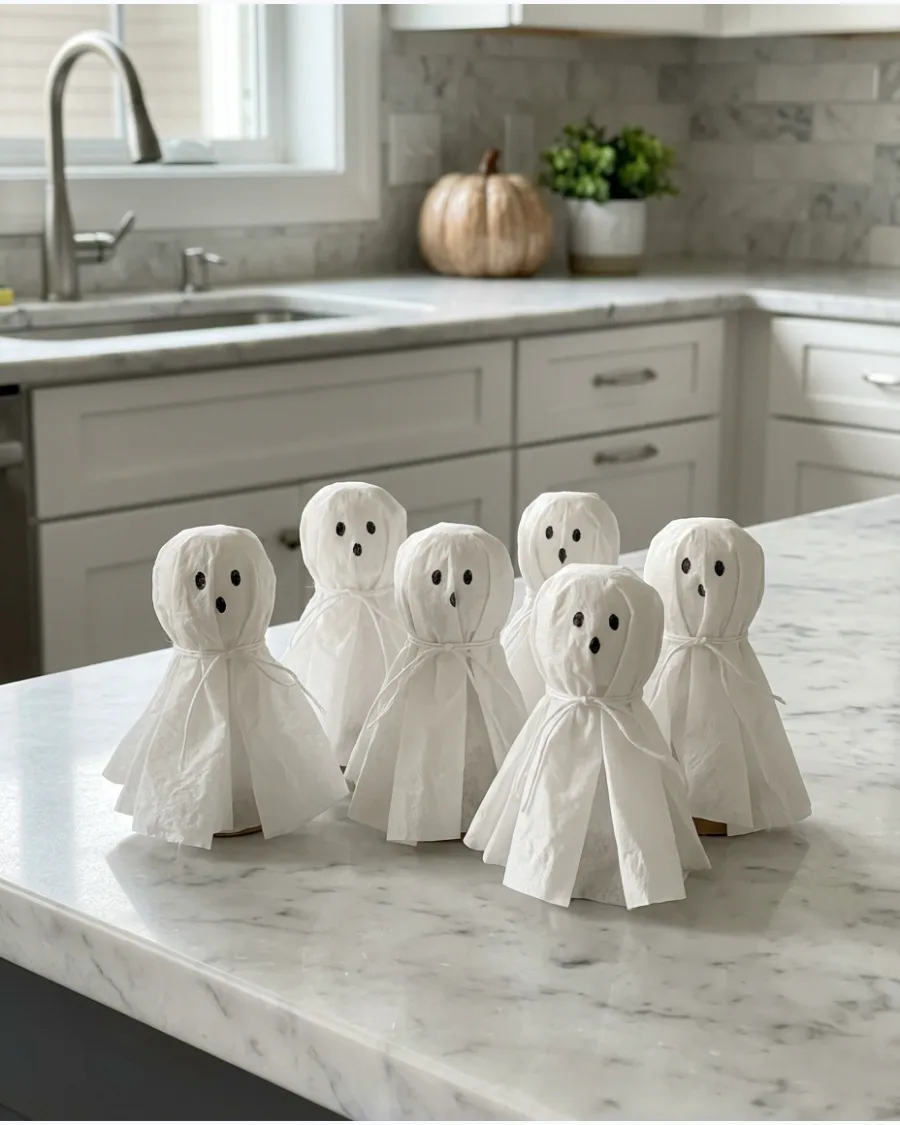 5. Coffee Filter Mini Ghosts