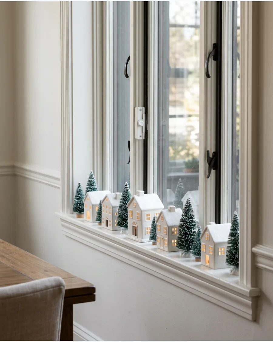 42. Ceramic Christmas House Village