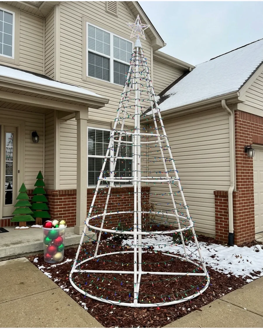 25. DIY PVC Christmas Mega Tree