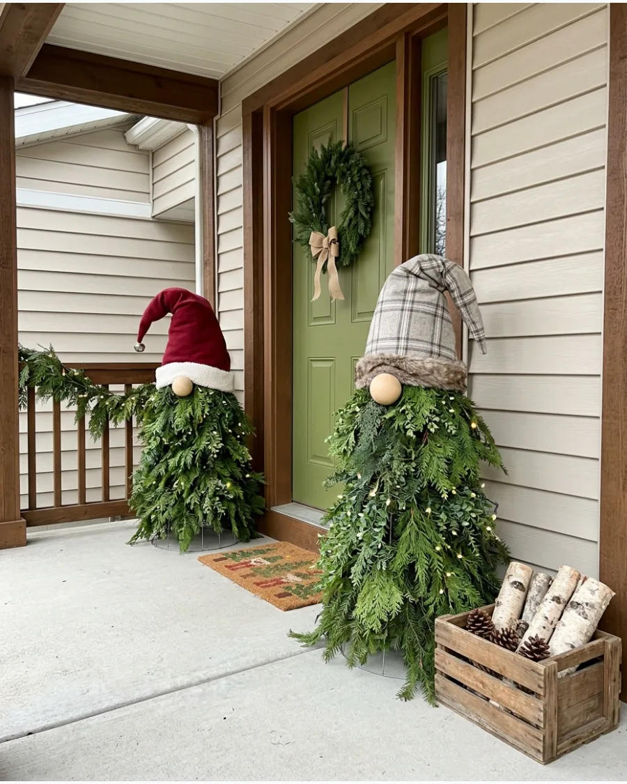 65. Tomato Cage Christmas Gnomes