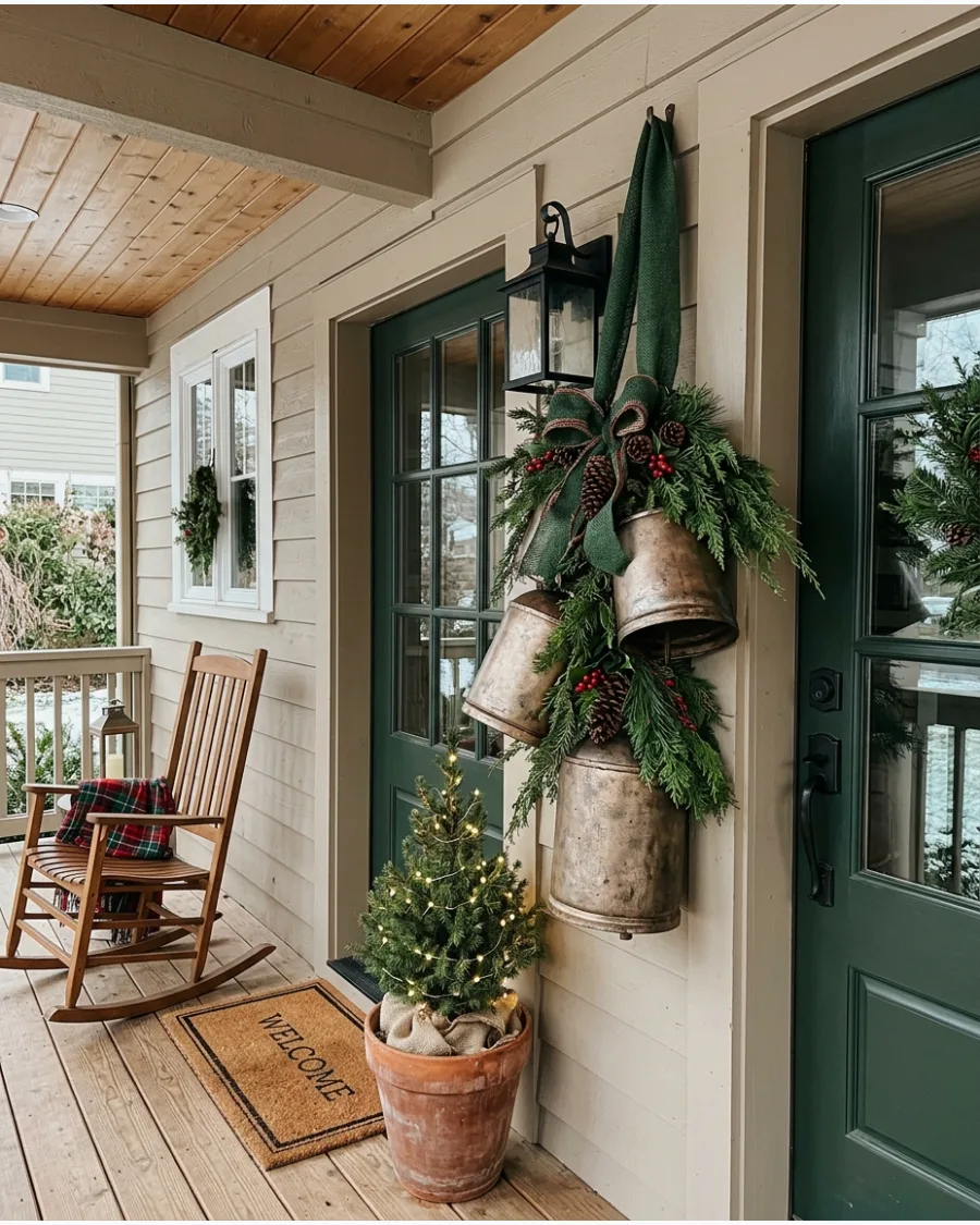 7. Oversized Christmas Bell Cluster for the Porch