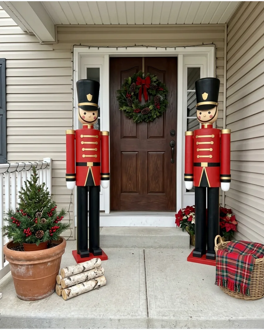 80. DIY Toy Soldier Porch Display