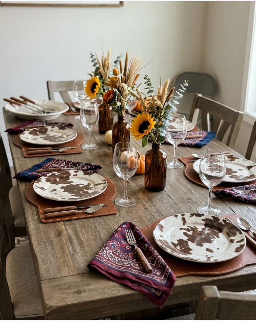 29. Western Friendsgiving Decor