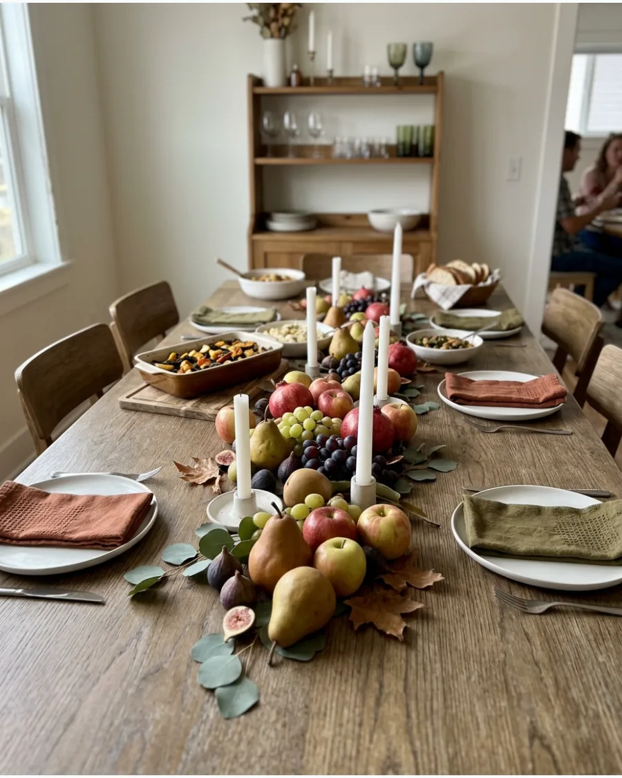 47. Fruit-Centered Friendsgiving Tablescape