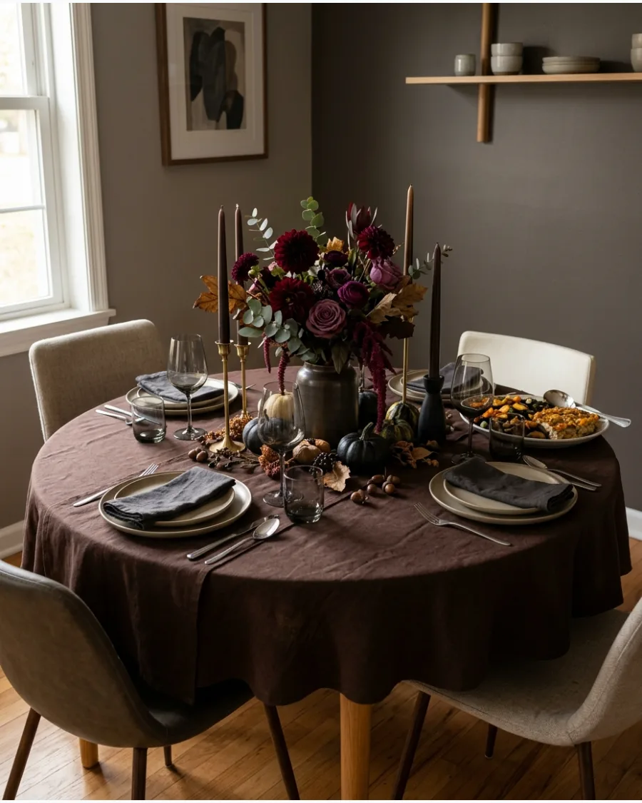 5. Moody Friendsgiving Dinner Table