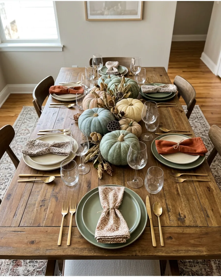 57. Heirloom Pumpkin Friendsgiving Table