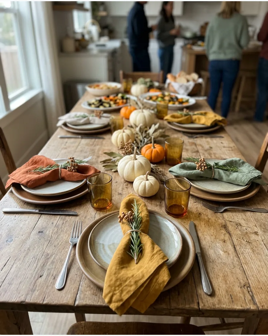 75. Linen Napkin Friendsgiving Place Settings