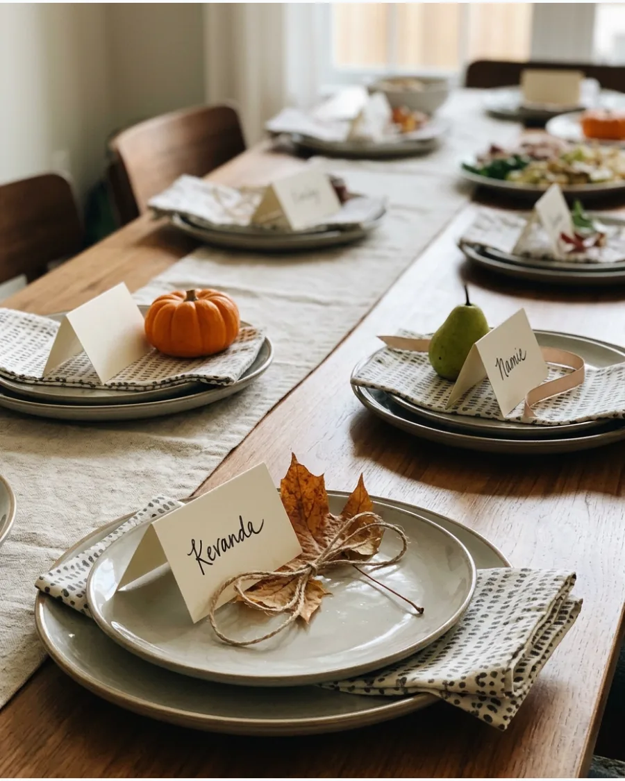 77. Personalized Friendsgiving Place Cards