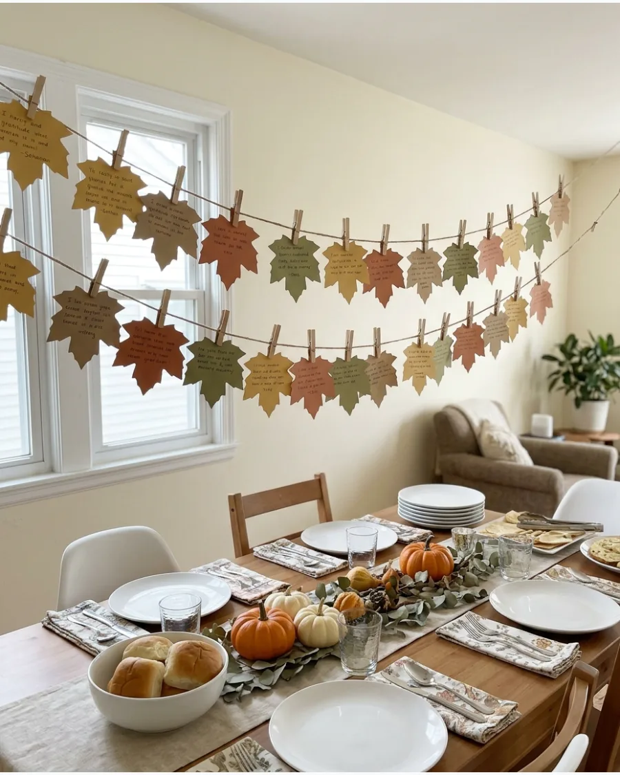 82. Gratitude Garland Friendsgiving Decor