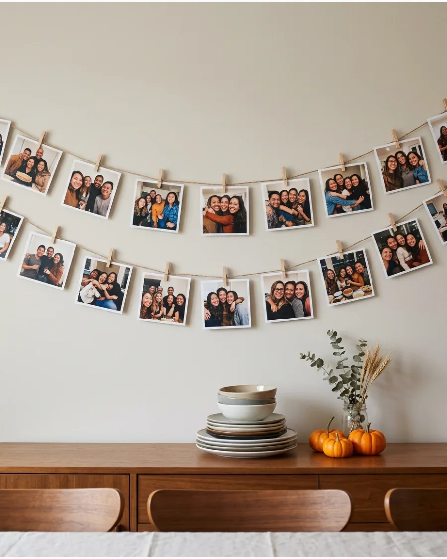 83. Friendsgiving Photo Garland
