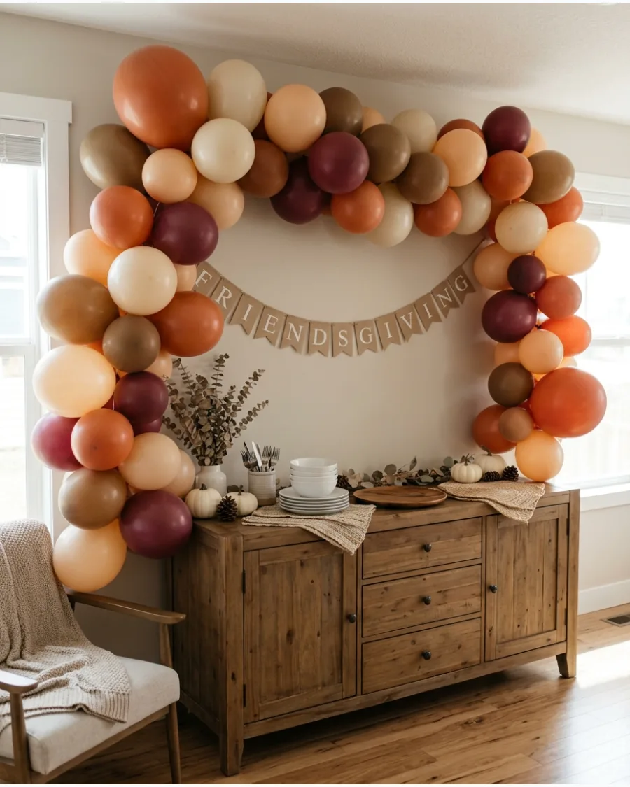 86. Friendsgiving Balloon Garland