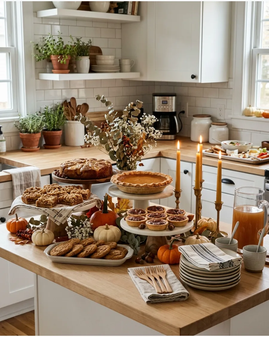 95. Friendsgiving Dessert Table Decor