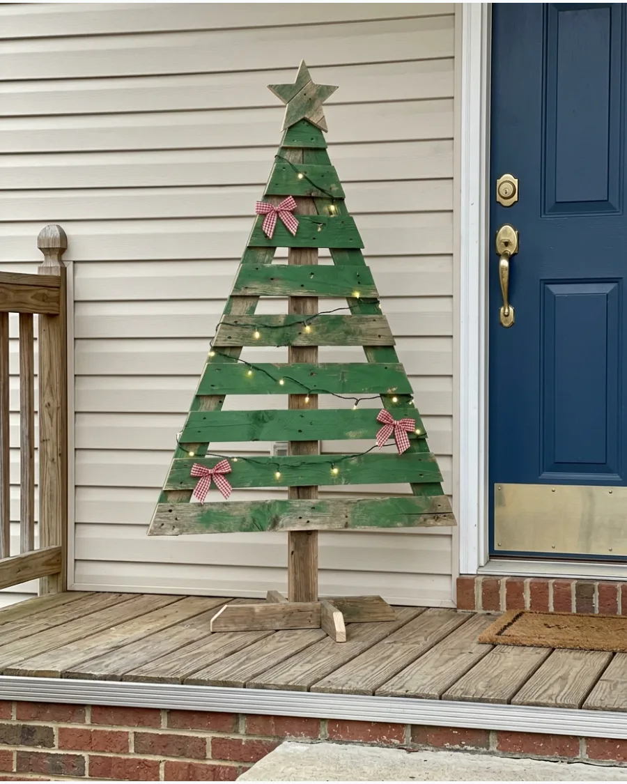 31. DIY Pallet Wood Christmas Tree