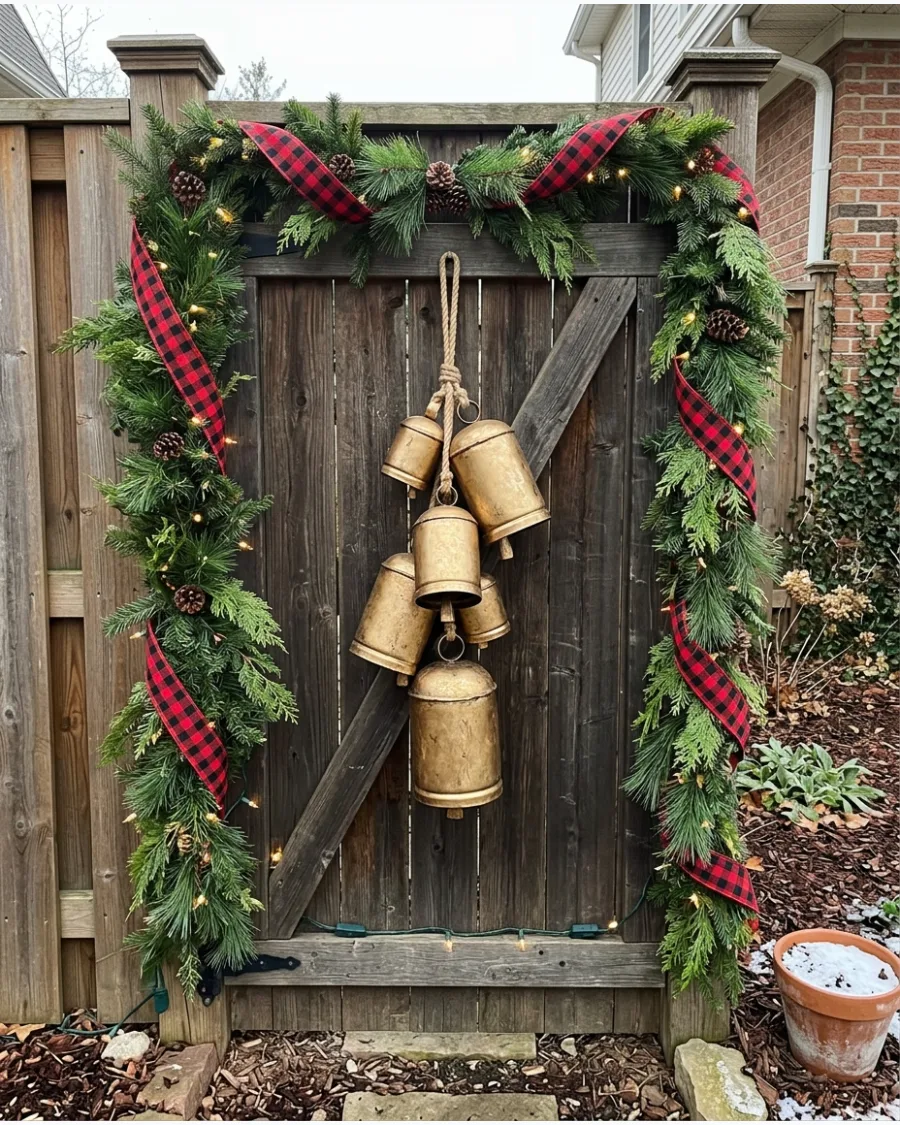 38. Christmas Bells on a Garden Gate