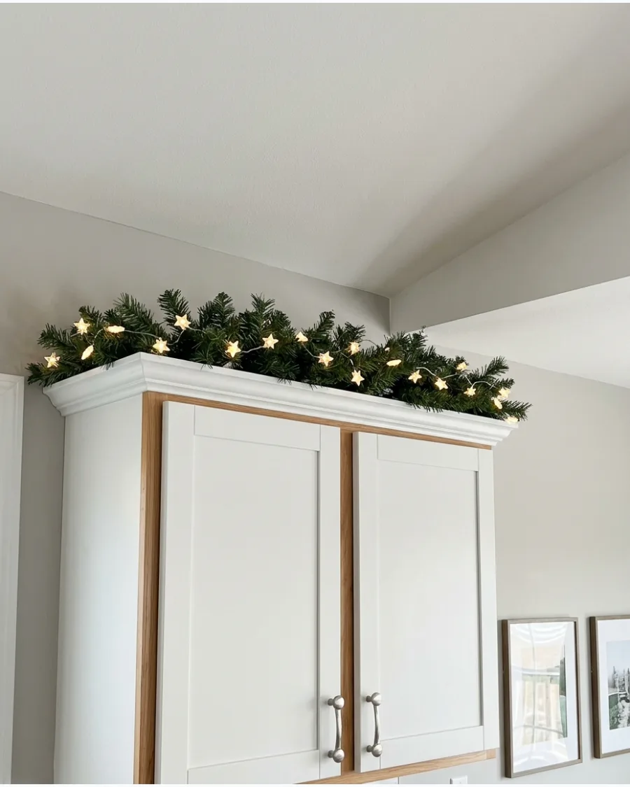 16. Garland With Star-Shaped Lights