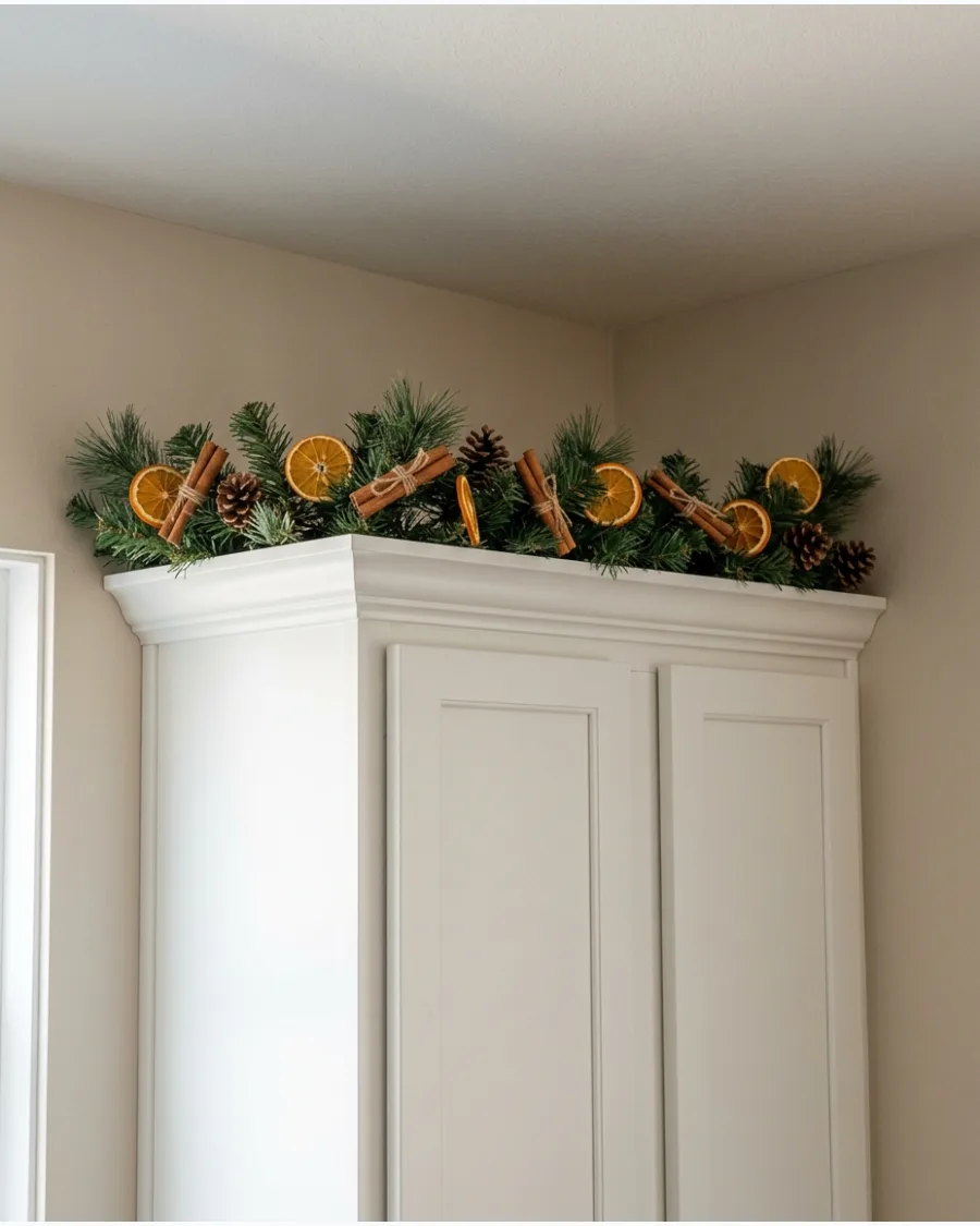 26. Orange and Cinnamon Cabinet Garland