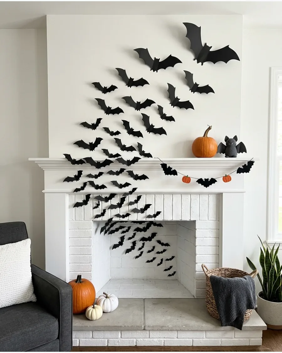 11. Bats Flying Out of the Fireplace