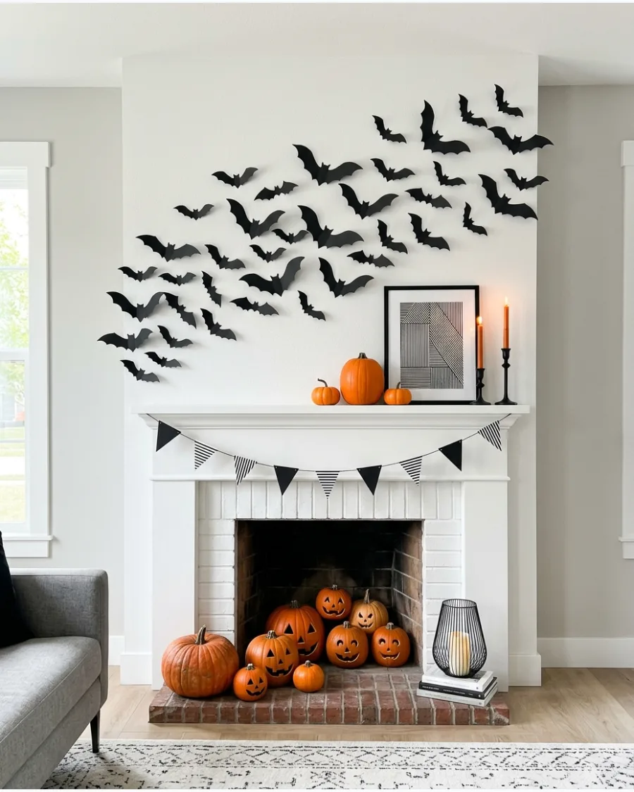 12. Bats Above the Mantel