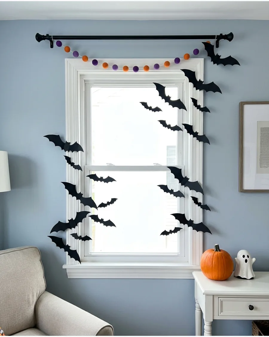 26. Bats Across a Window Frame