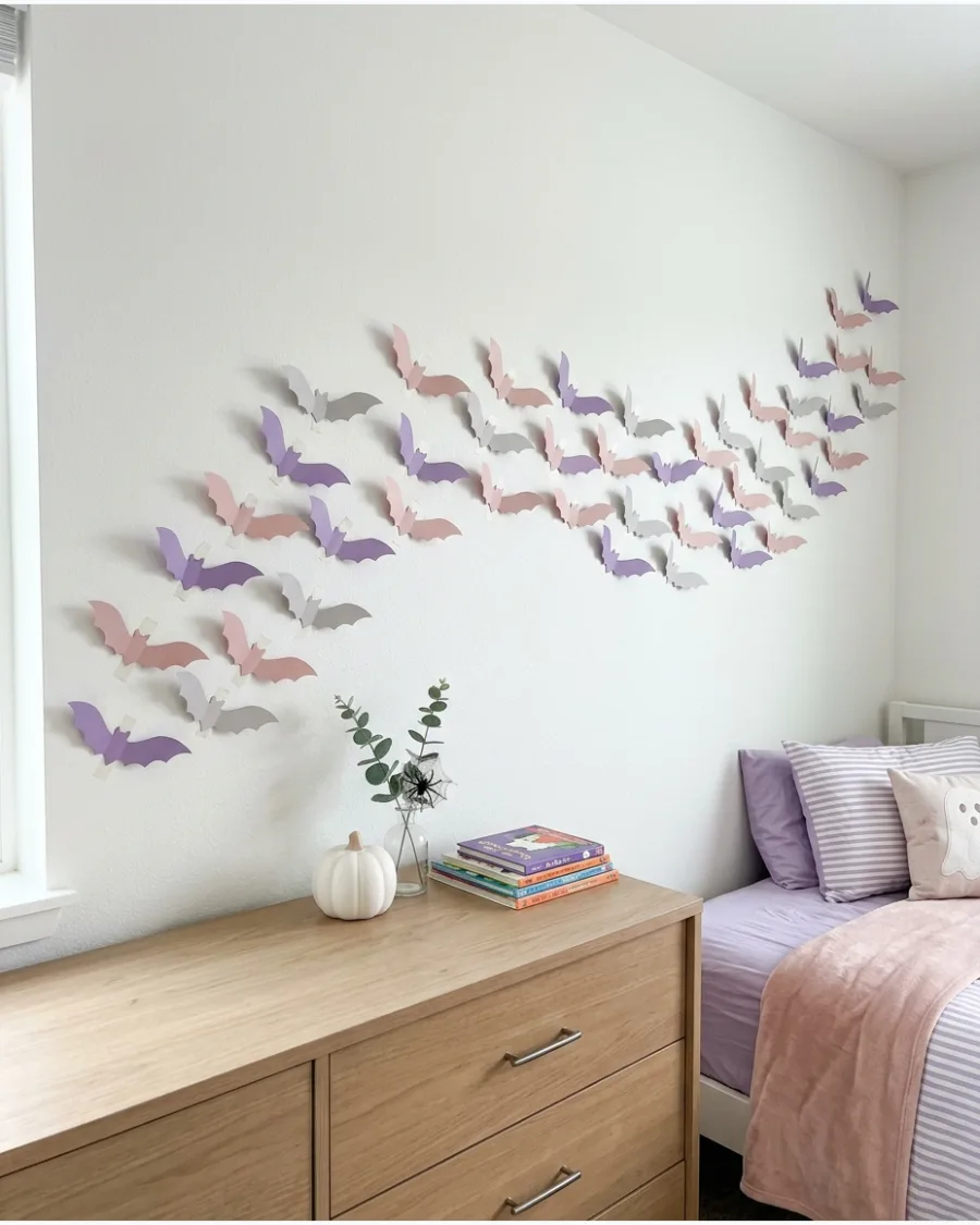 33. Cute Pastel Bedroom Bats