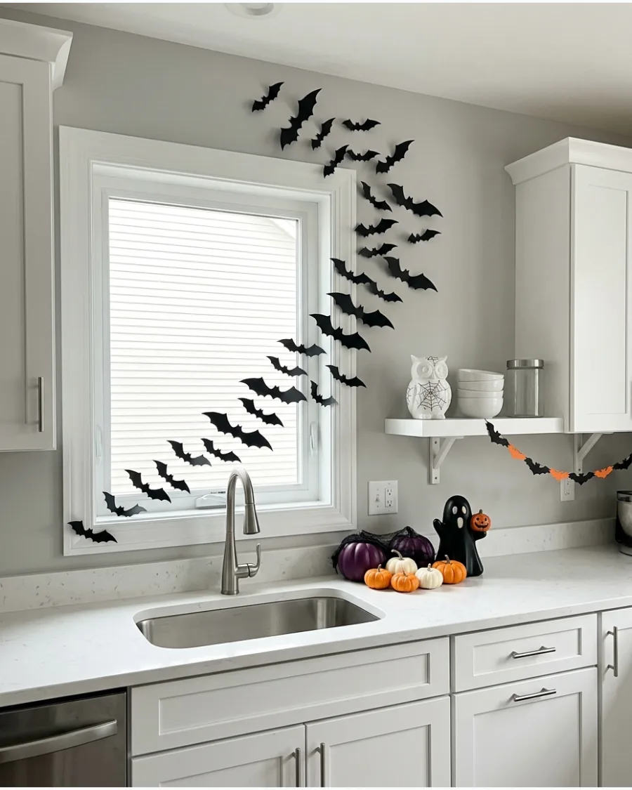 37. Bats Around a Kitchen Window