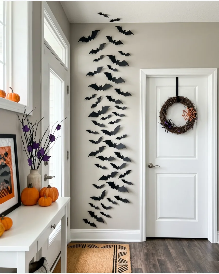 4. Floor-to-Ceiling Bat Wall