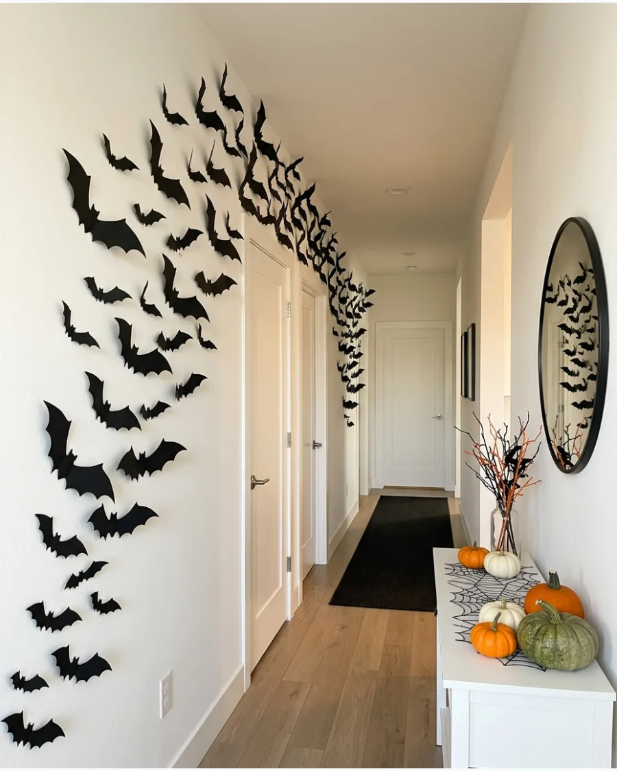 40. Long Hallway Bat Swarm