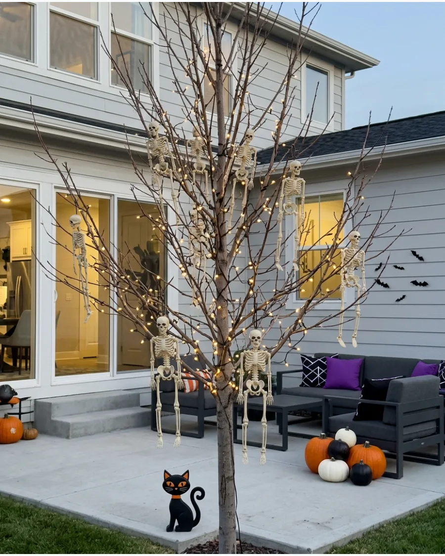 13. Lighted Skeleton Tree