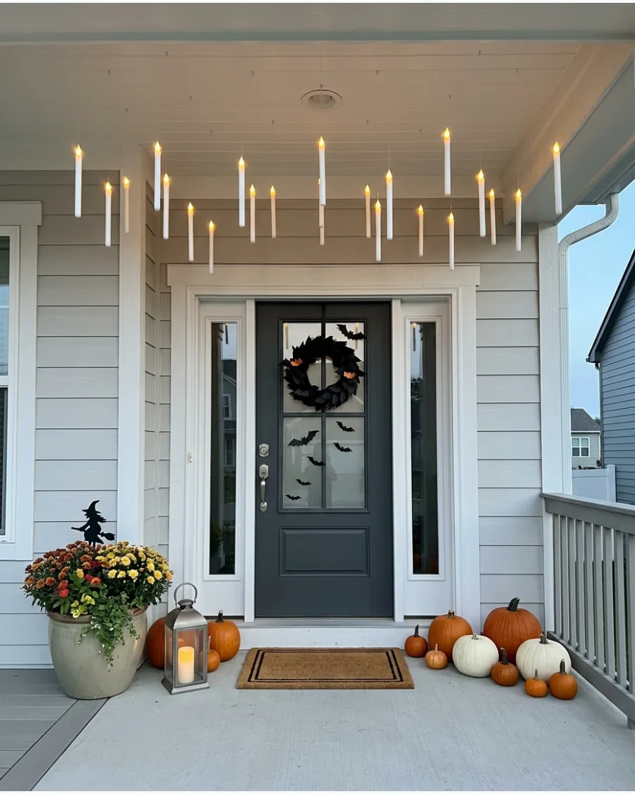 14. Floating Candle Porch Ceiling