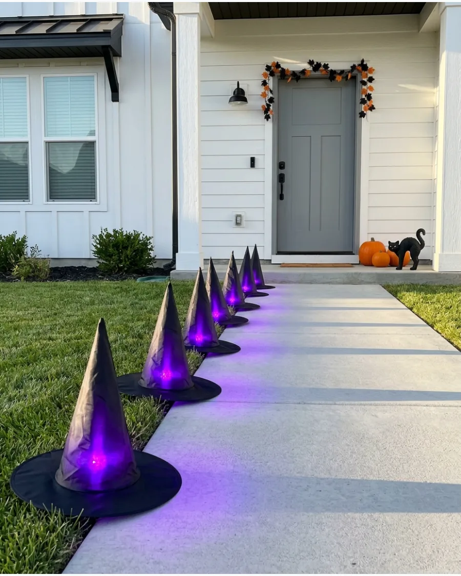 21. Witch Hat Pathway Lights