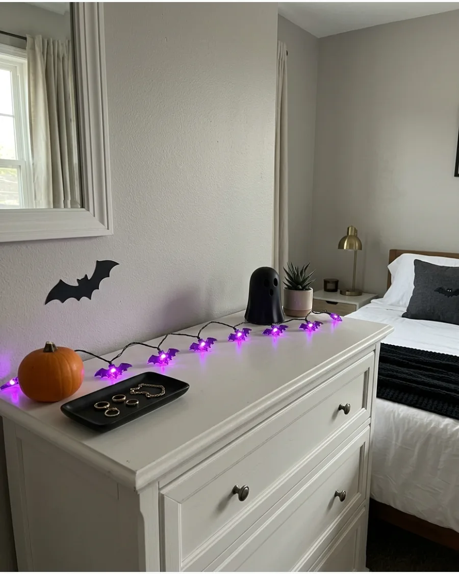 41. Bat-Shaped Bedroom Lights