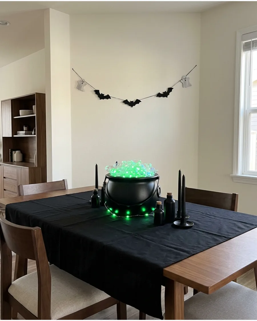 47. Cauldron Table Centerpiece