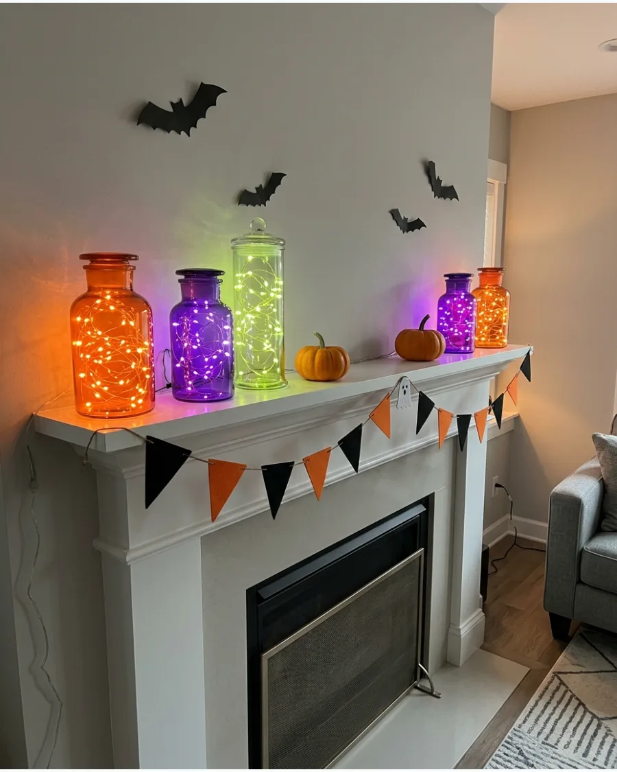 59. Halloween Light Jar Collection