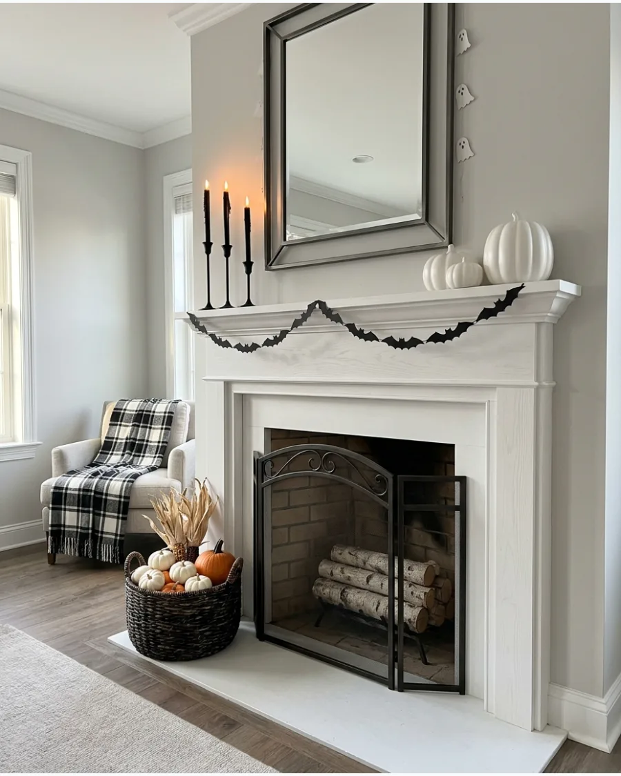 1. Black Candles and White Pumpkins