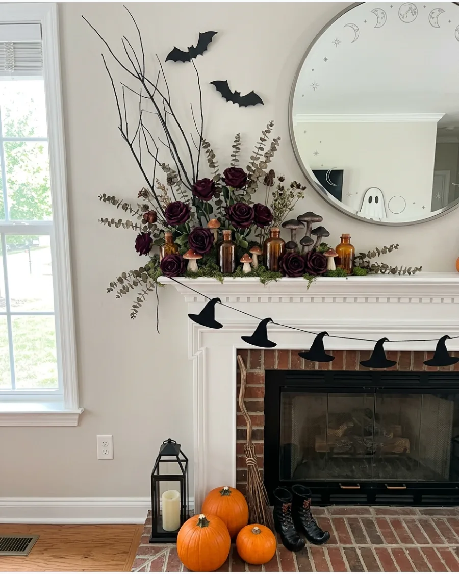 32. Witch’s Garden Mantel
