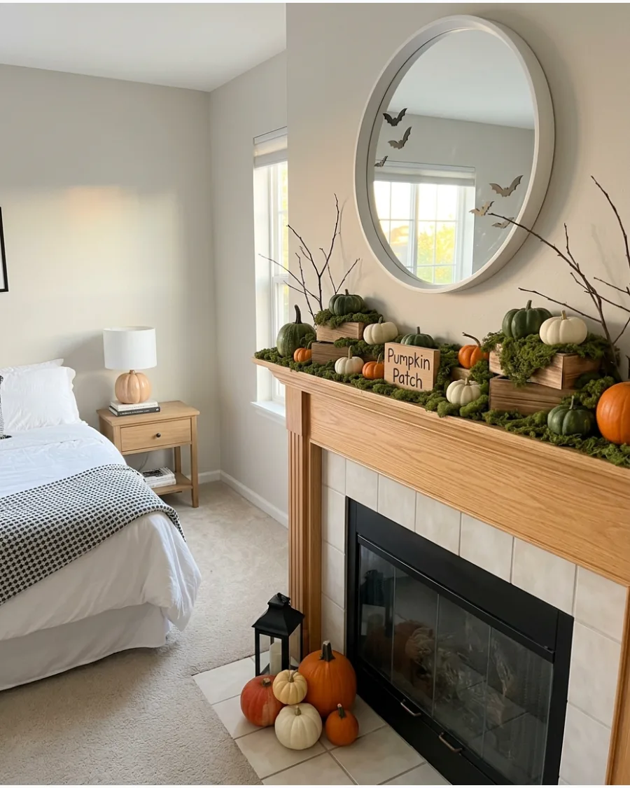 38. Pumpkin Patch Mantel