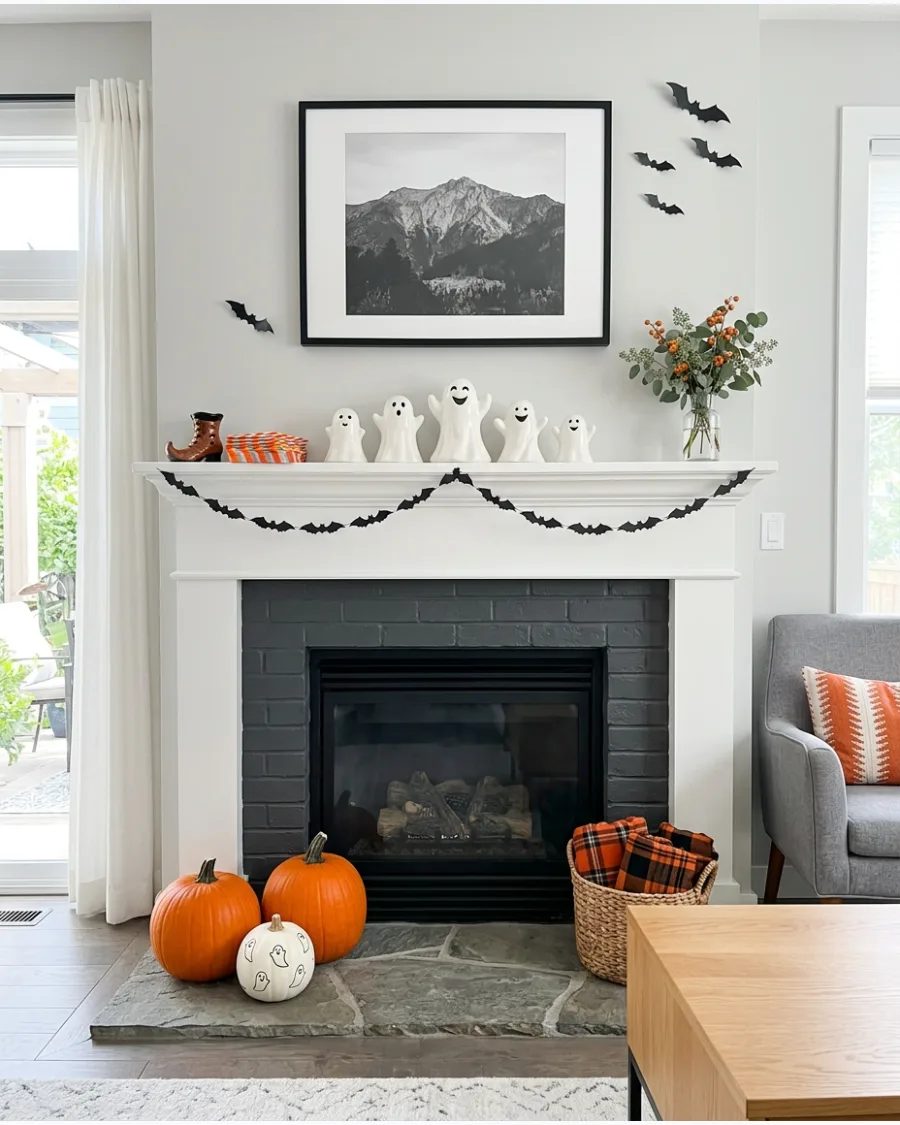 9. Friendly Ghost Mantel