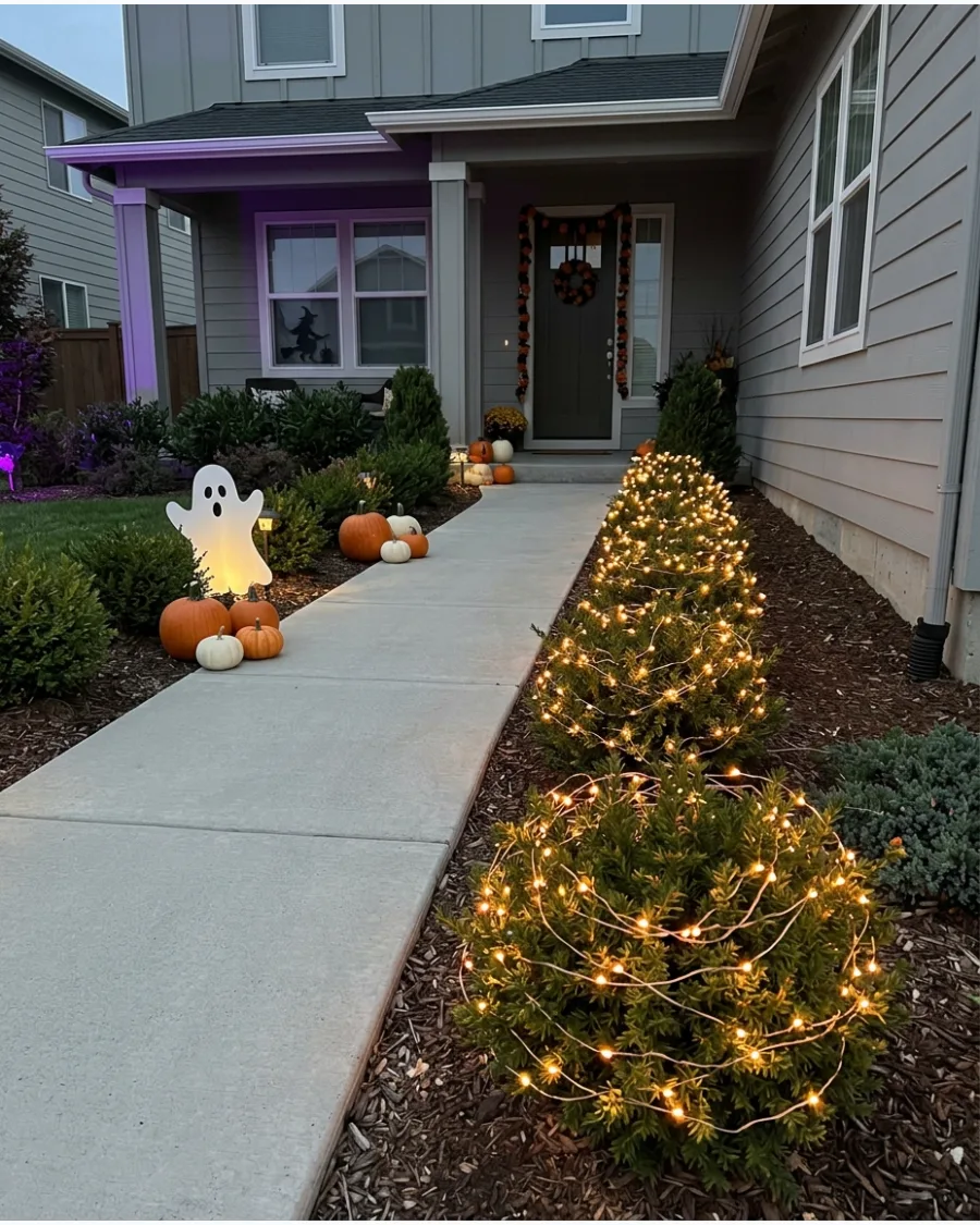 17. Fairy-Light Garden Path