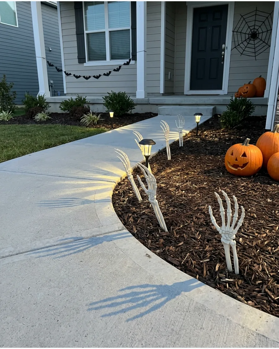 33. Skeleton Hands Along the Path